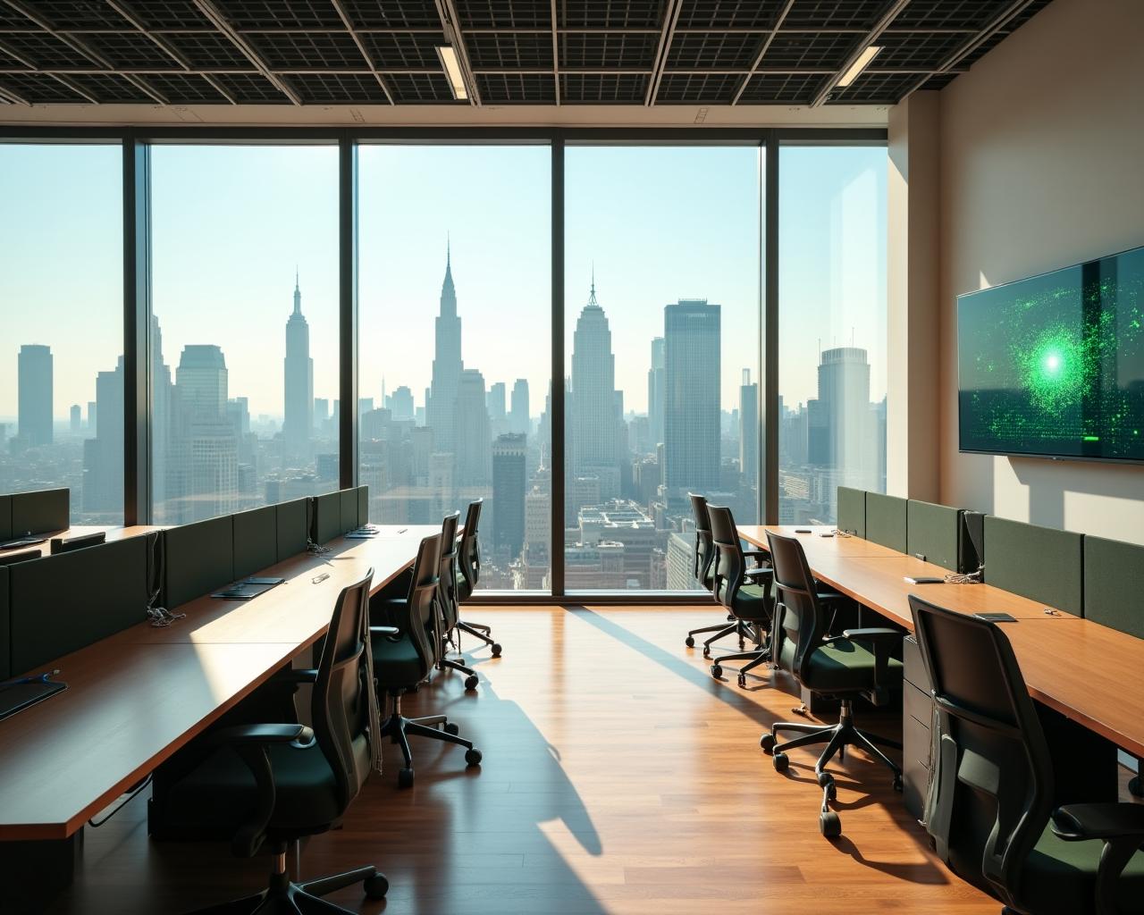 Modern professional AI consultancy office in New York